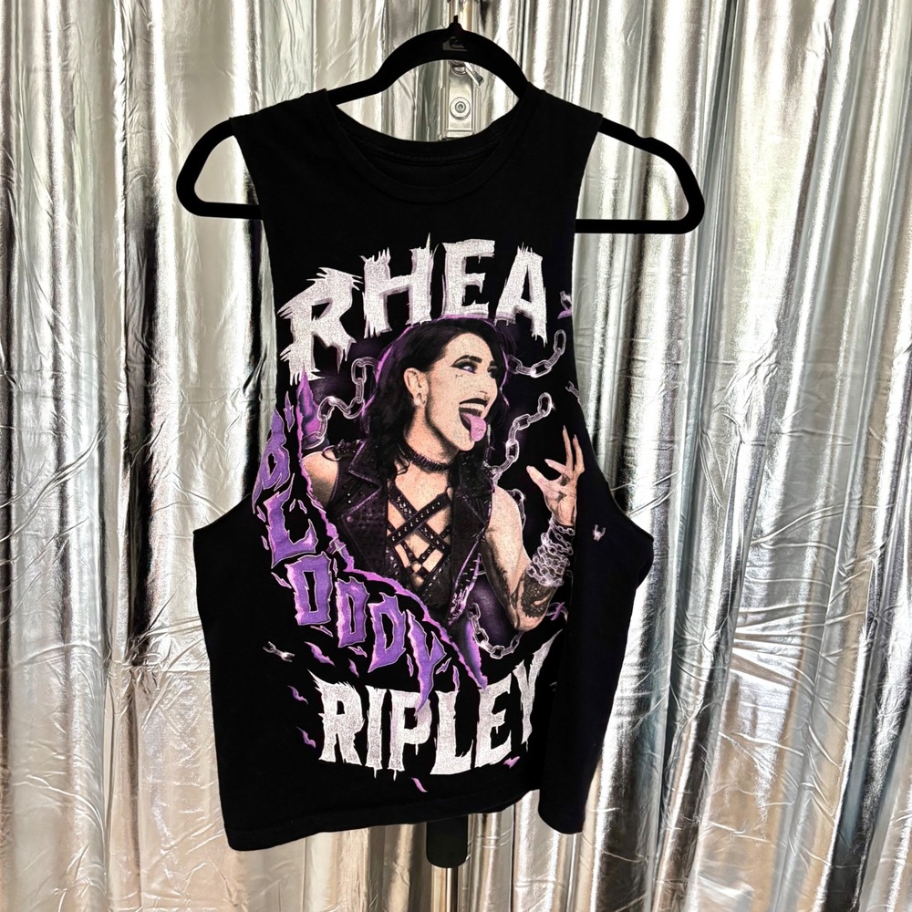 WWE Rhea Ripley "Bloody Ripley" DIY Cut Sleeve Tee